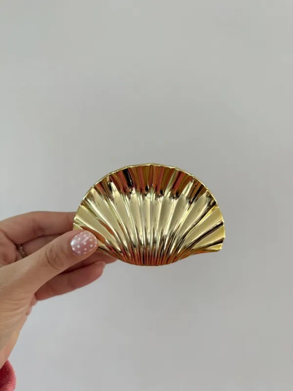 Gold Shell Hair Clip sold by Mermaid & Me
