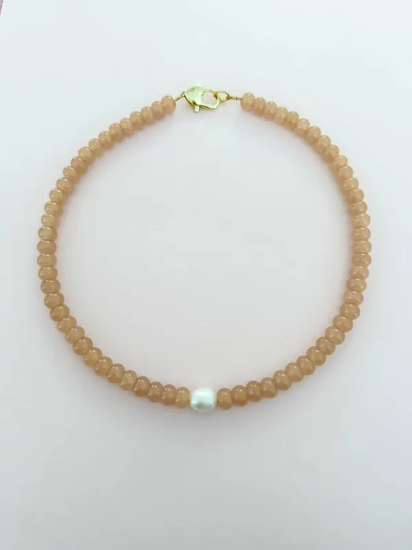 Sunstone Beaded Necklace sold by Mermaid & Me