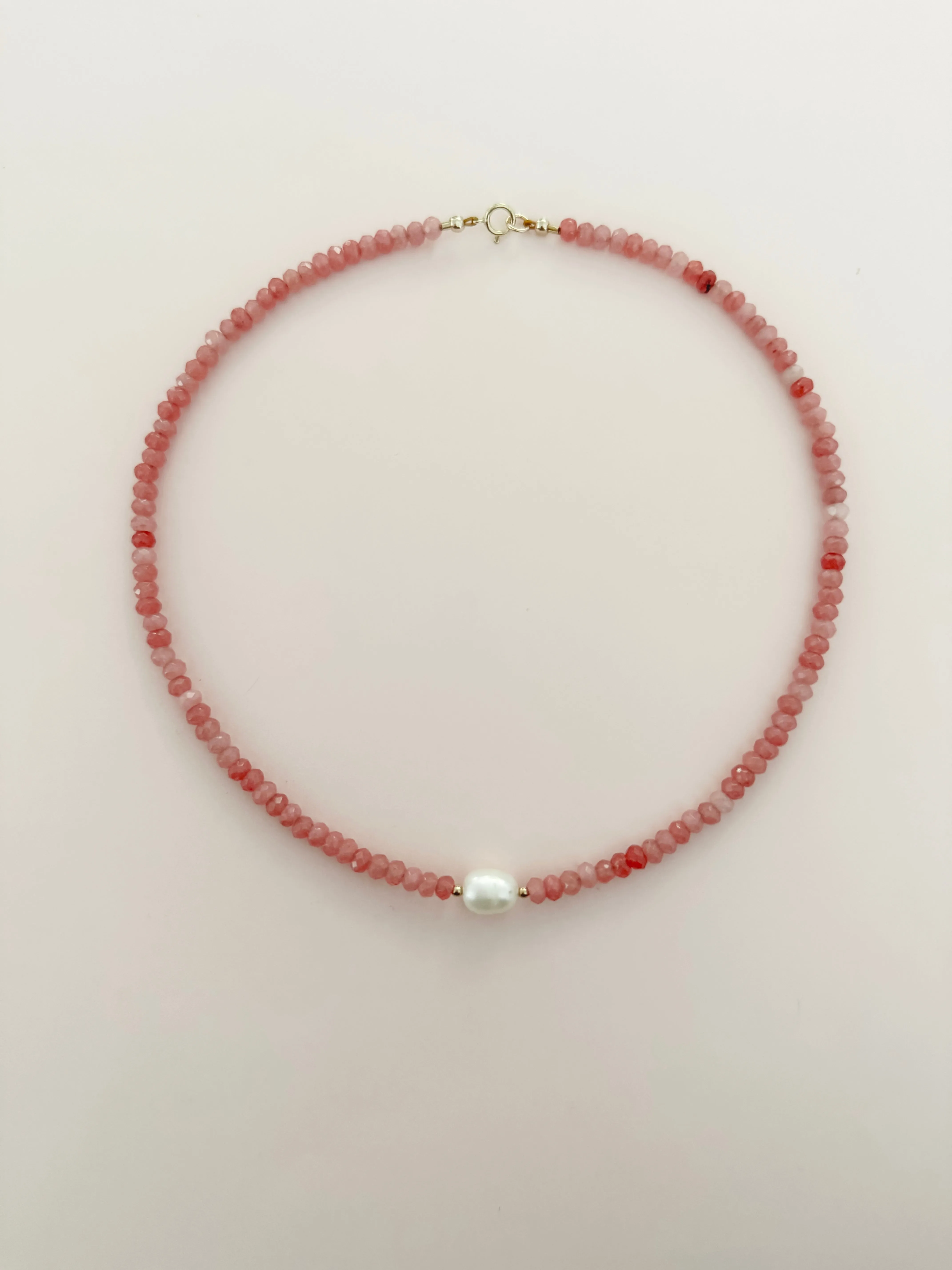 Rose & Pearl Beaded Necklace sold by Mermaid & Me