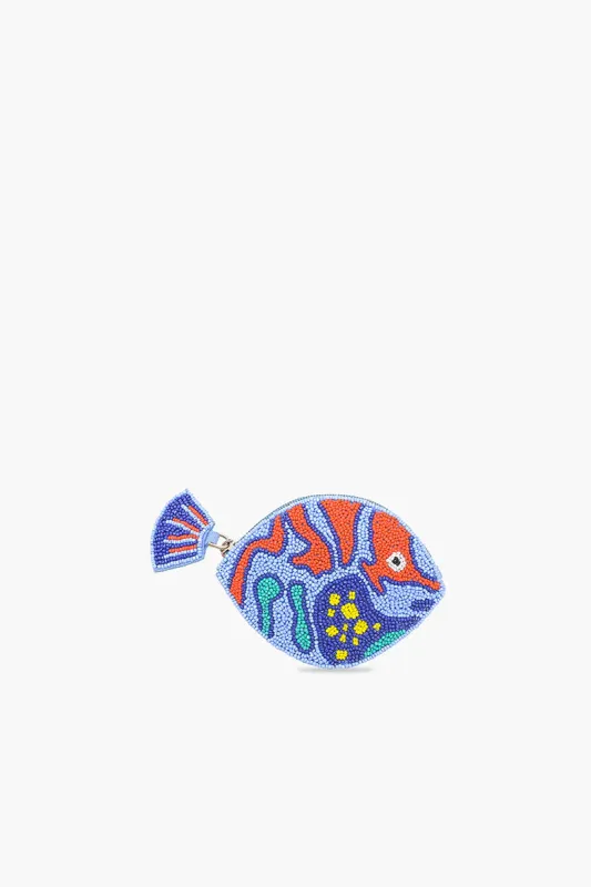 Periwinkle Fish Coin Pouch sold by Mermaid & Me