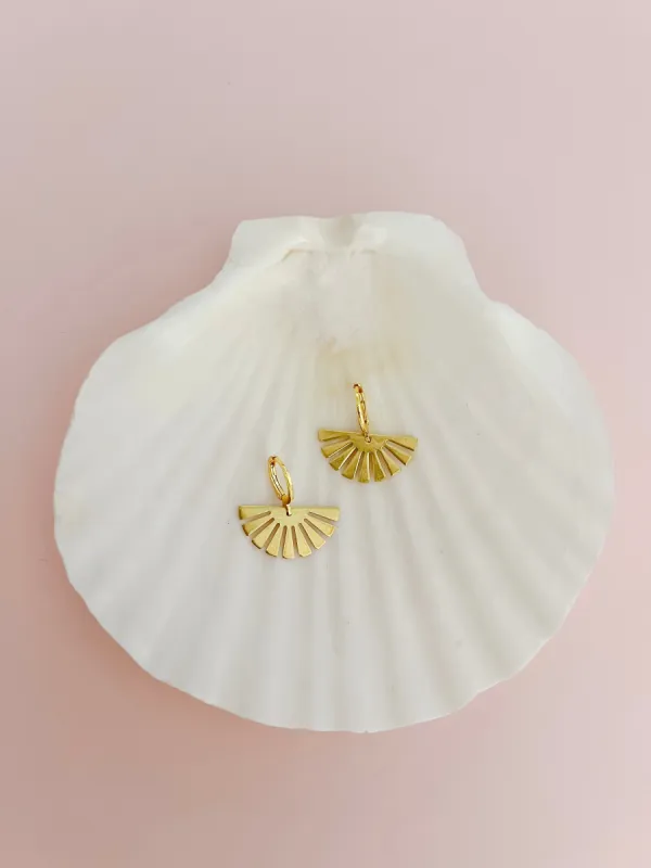 Fan Earrings sold by Mermaid & Me
