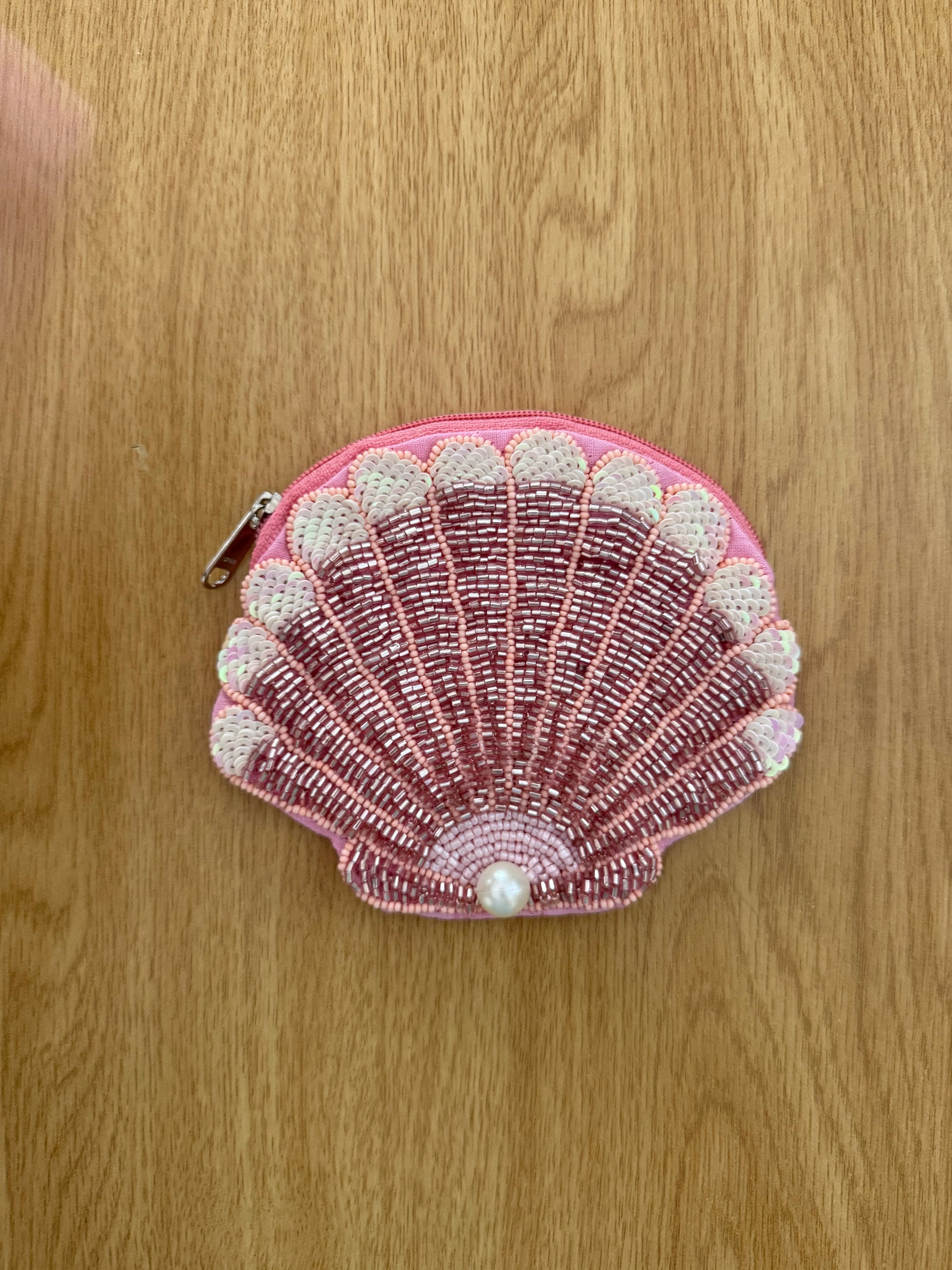 Pink Seashell Coin Pouch sold by Mermaid & Me product image thumbnail 2