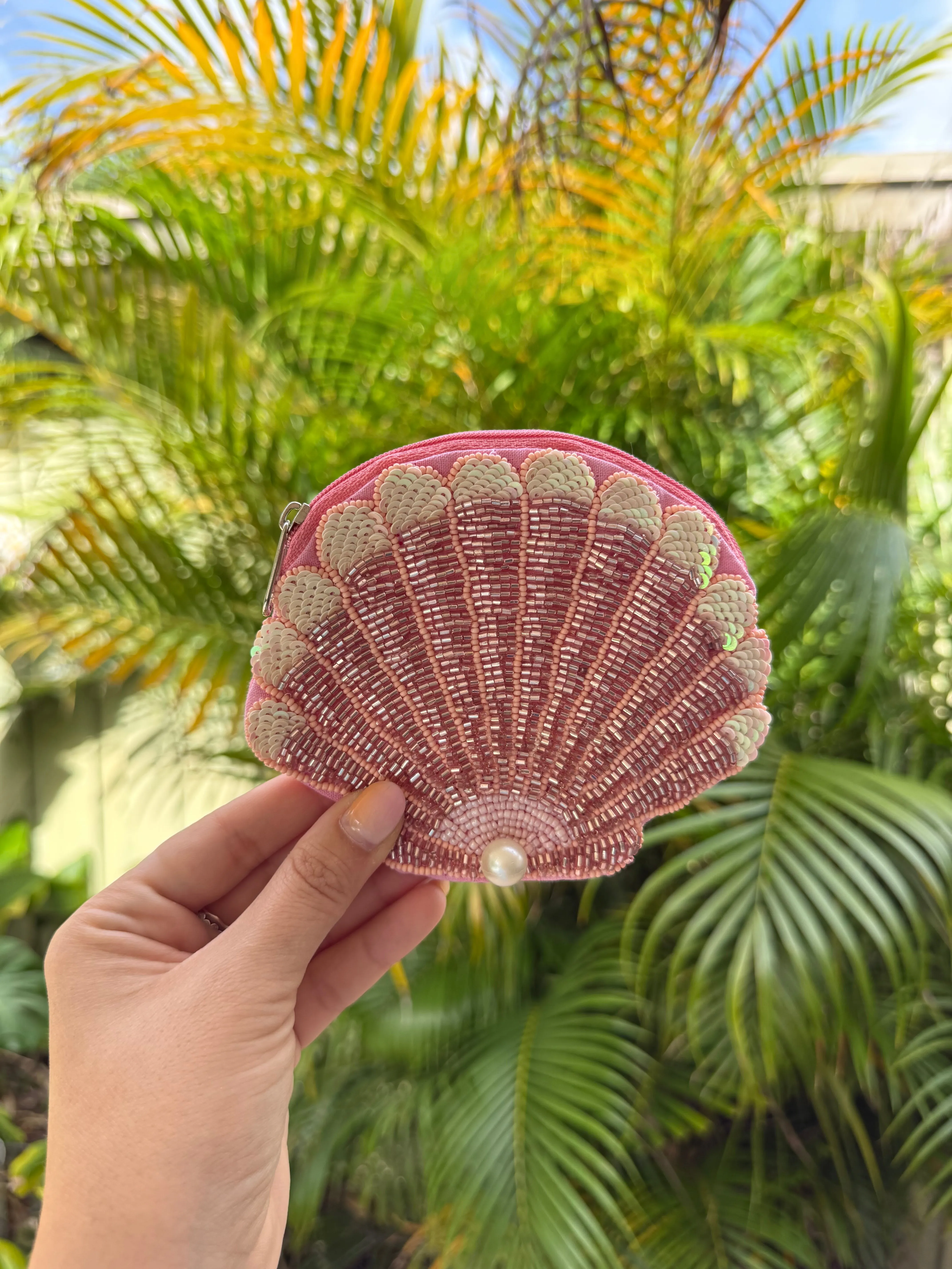 Pink Seashell Coin Pouch sold by Mermaid & Me