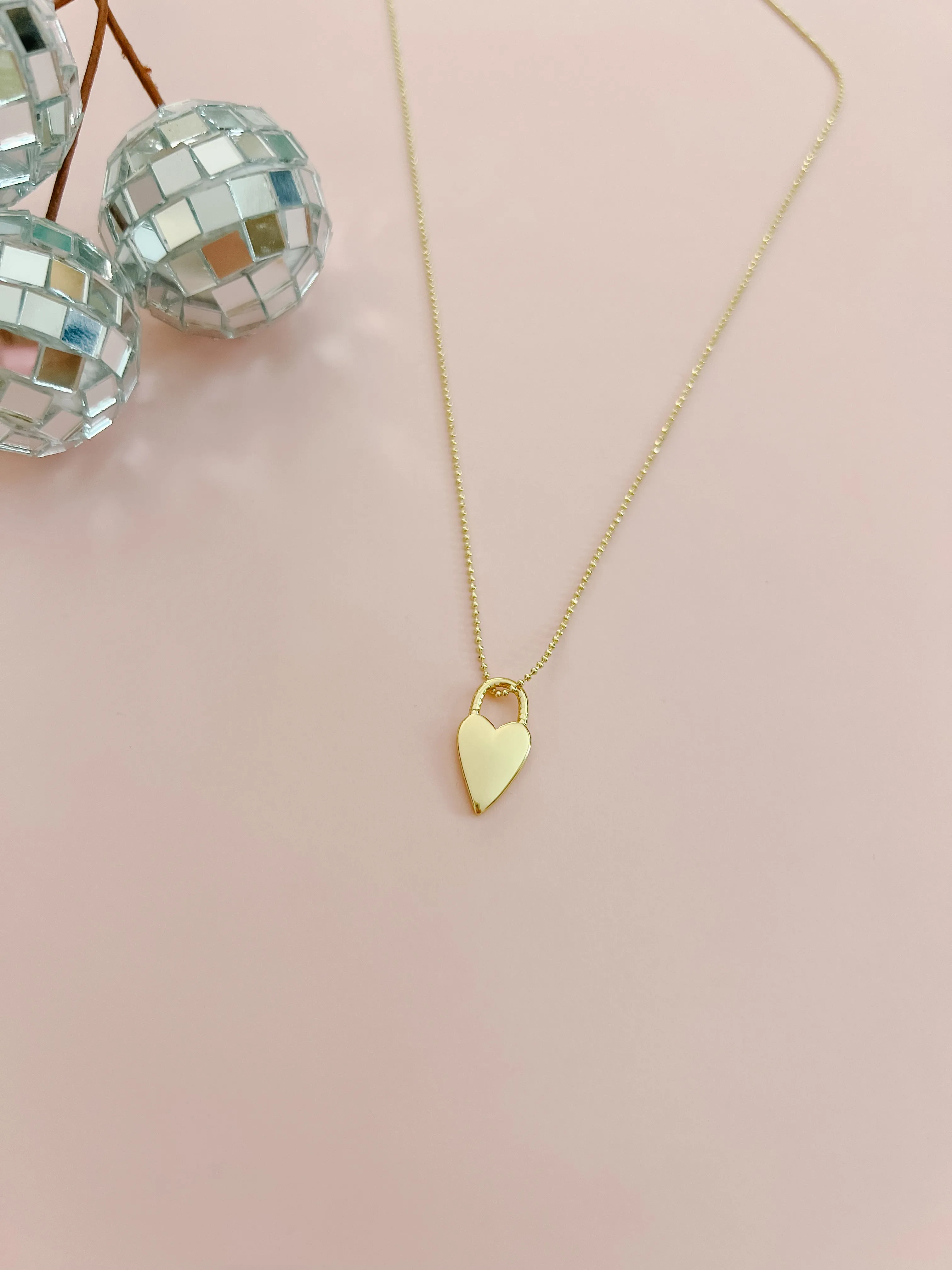 Heart Lock Necklace sold by Mermaid & Me