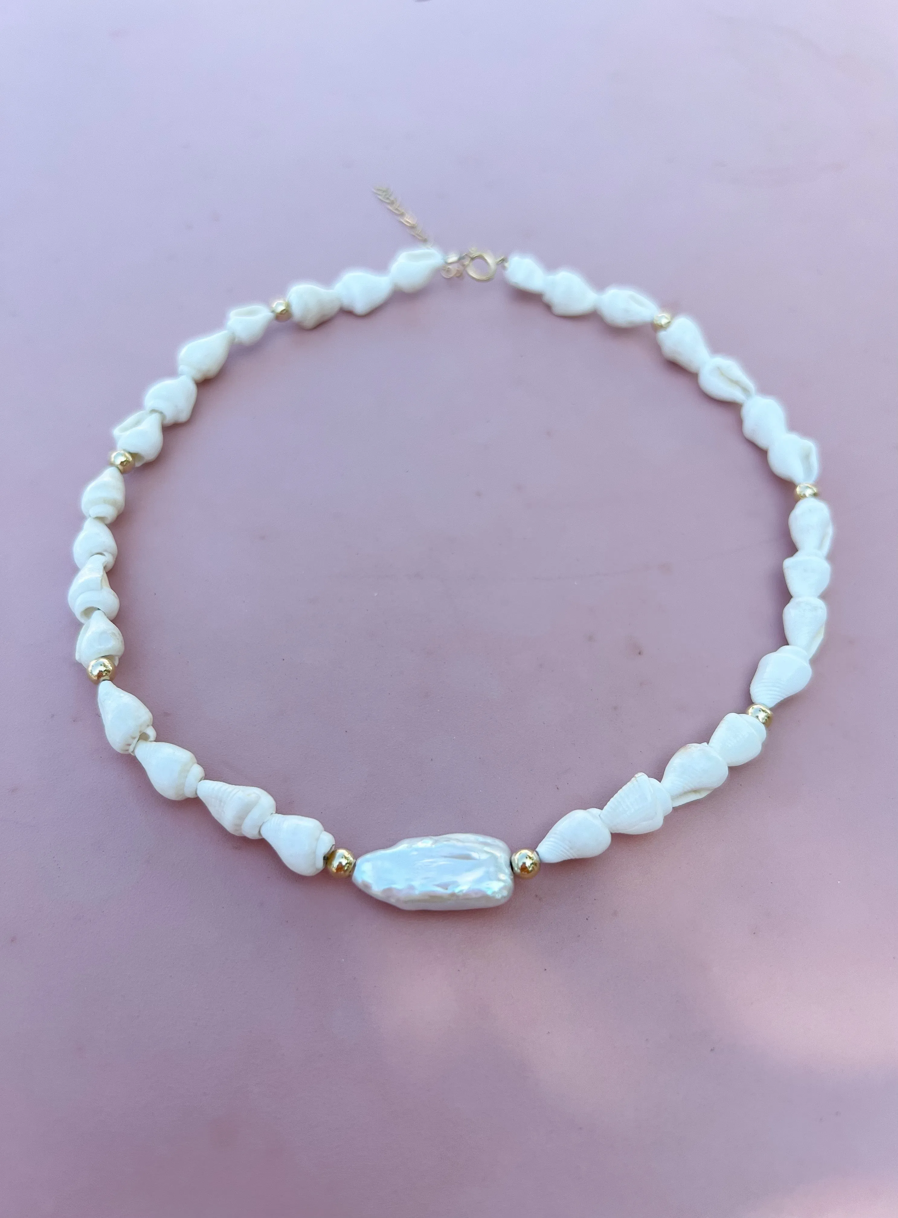 Shell & Pearl Necklace sold by Mermaid & Me product image thumbnail 2