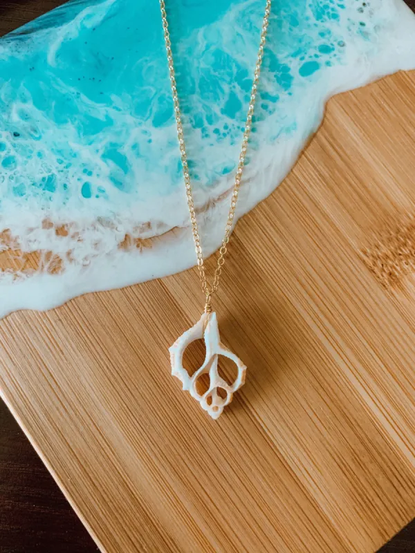 Small Real Splice Shell Necklace sold by Mermaid & Me