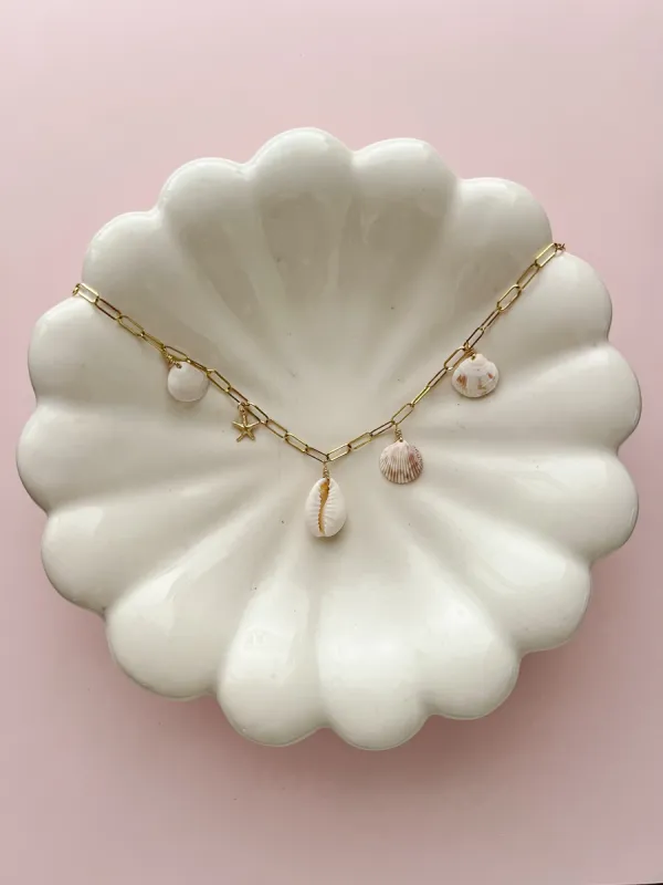 Islamorada Seashell Charm Necklace sold by Mermaid & Me