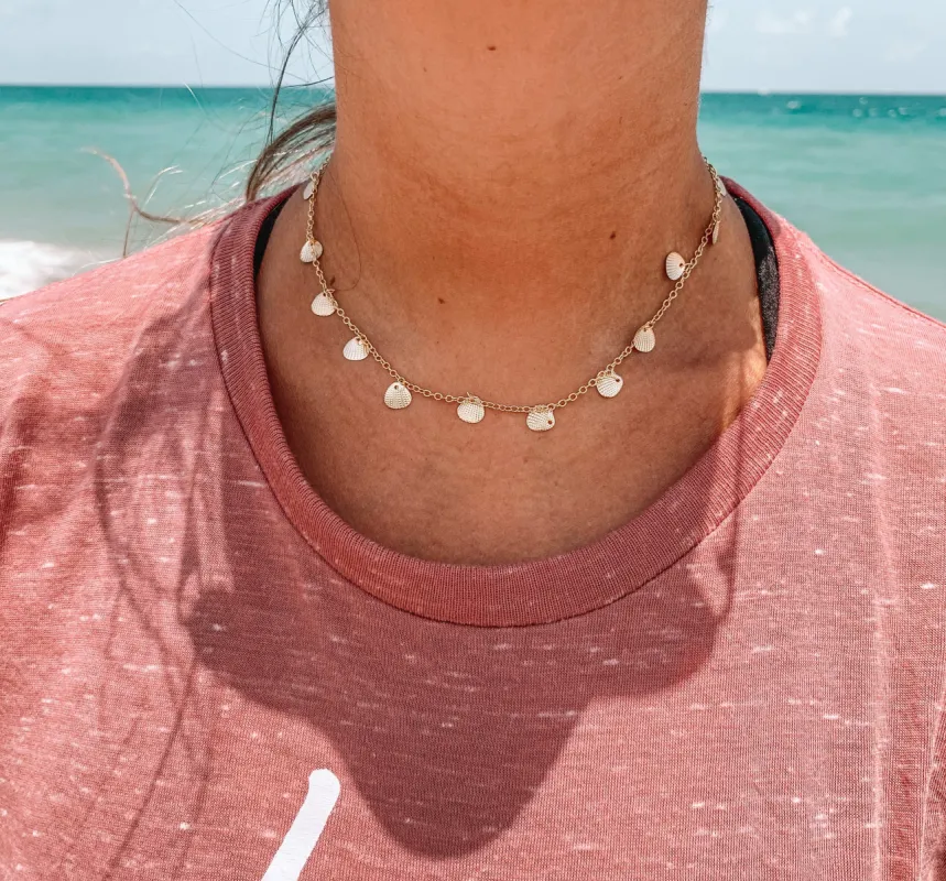 Golden Shells Necklace sold by Mermaid & Me