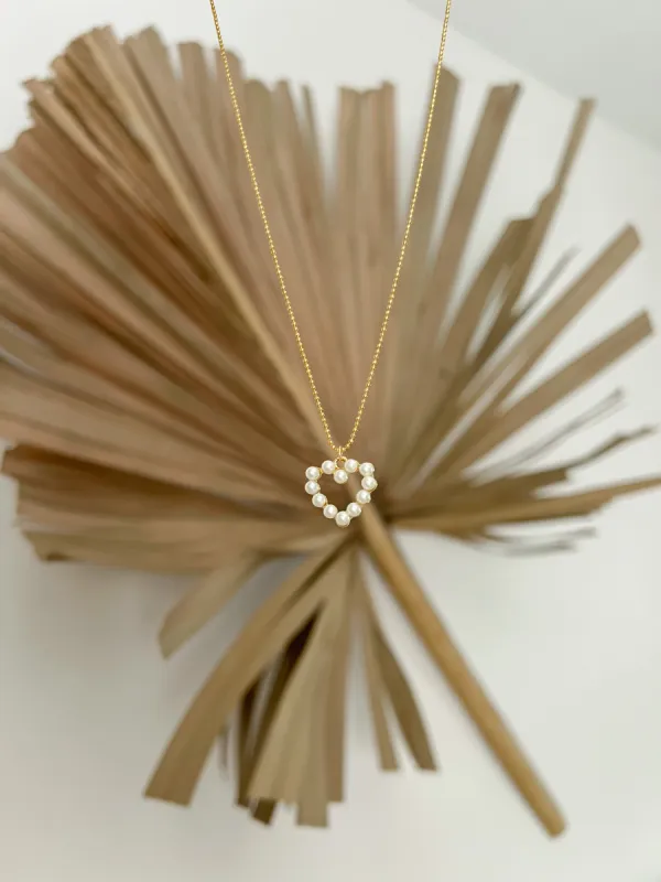 Pearl Heart Necklace sold by Mermaid & Me