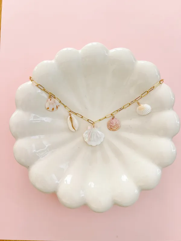 Destin Real Seashell Charm Necklace sold by Mermaid & Me