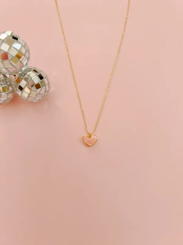 Pinky Heart Necklace sold by Mermaid & Me