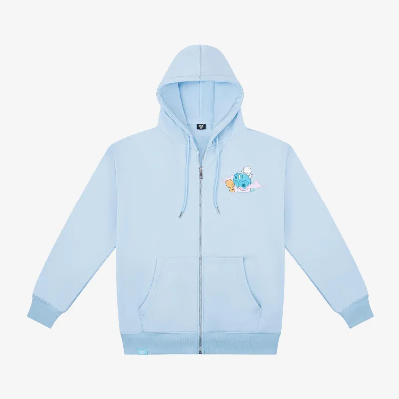 Clouds Snapshot Hoodie - Blue made by Milk Mocha Bear