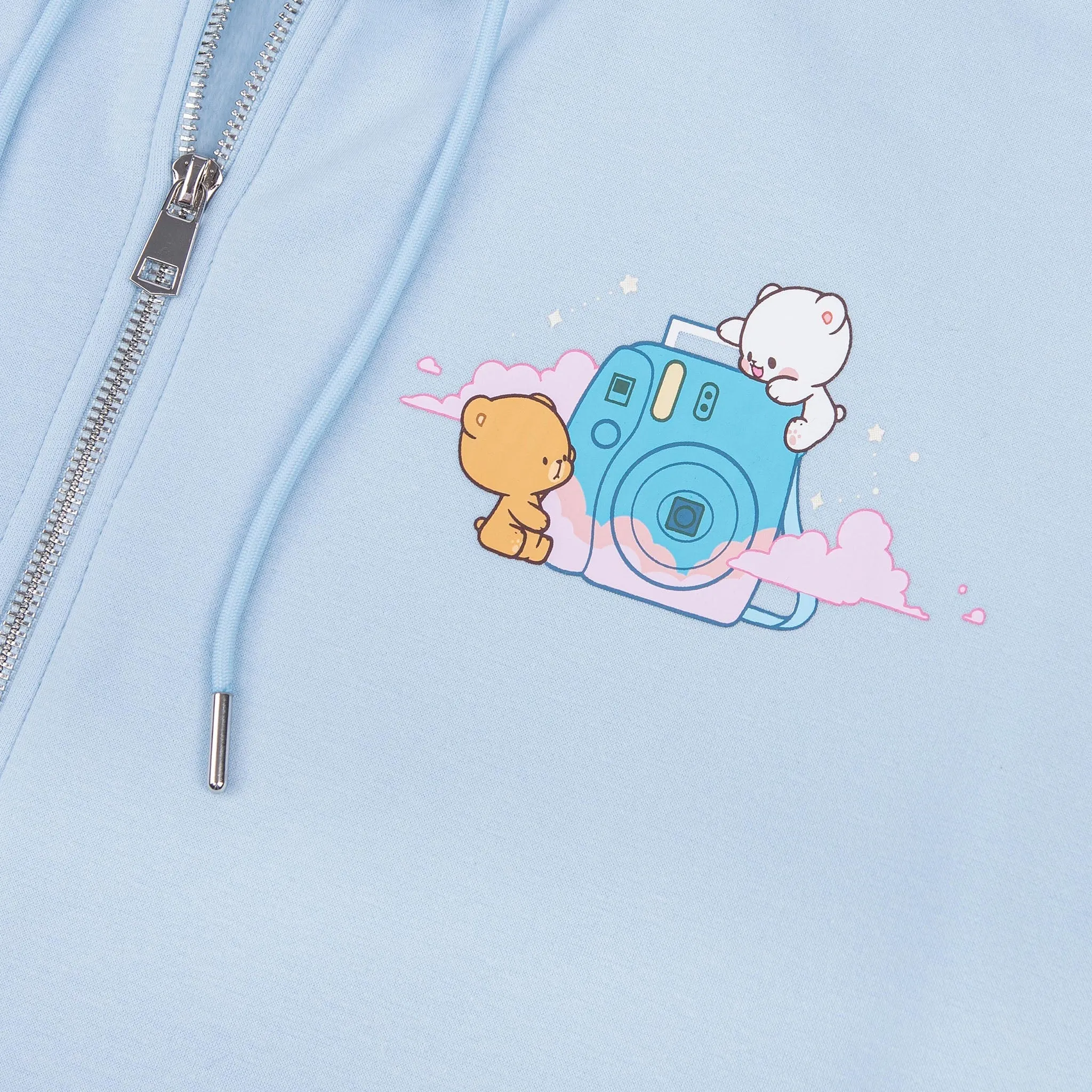 Clouds Snapshot Hoodie - Blue sold by Milk Mocha Bear product image thumbnail 5