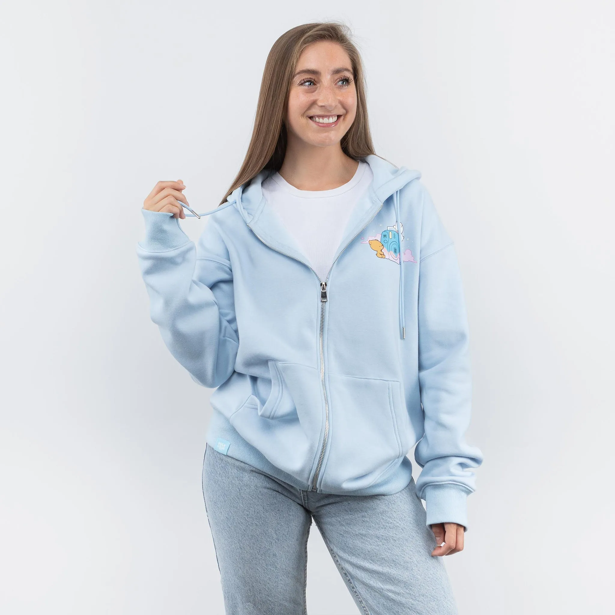 Clouds Snapshot Hoodie - Blue sold by Milk Mocha Bear product image thumbnail 3