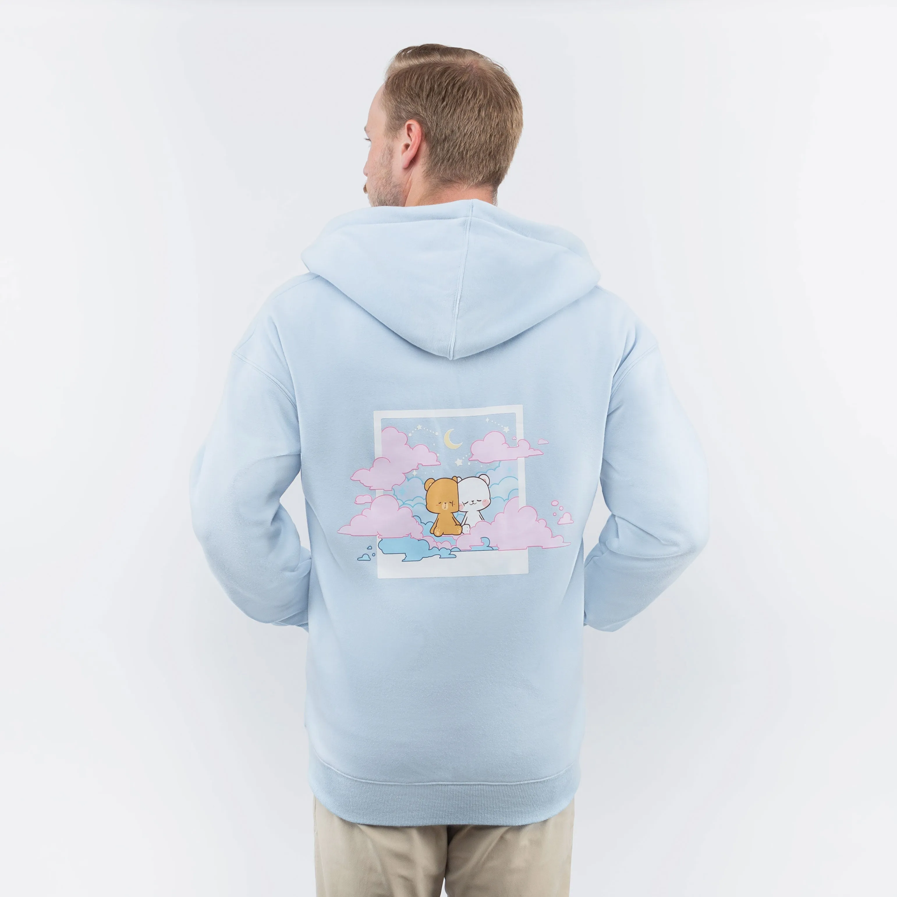 Clouds Snapshot Hoodie - Blue sold by Milk Mocha Bear product image thumbnail 4