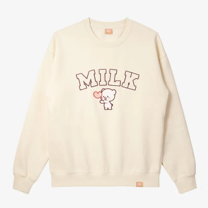 Varsity Crewneck - Milk sold by Milk Mocha Bear