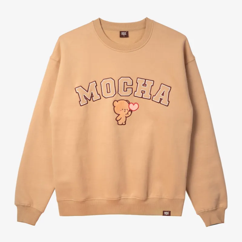 Varsity Crewneck - Mocha sold by Milk Mocha Bear