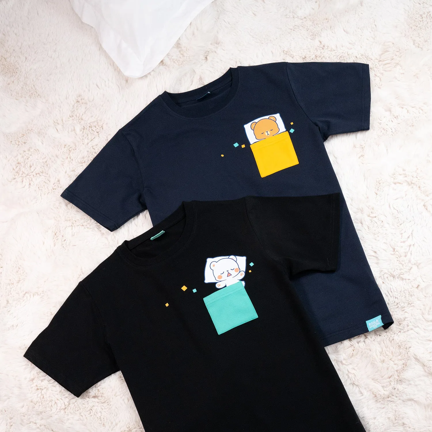 Sleeping Pocket Milk T-shirt sold by Milk Mocha Bear product image thumbnail 3