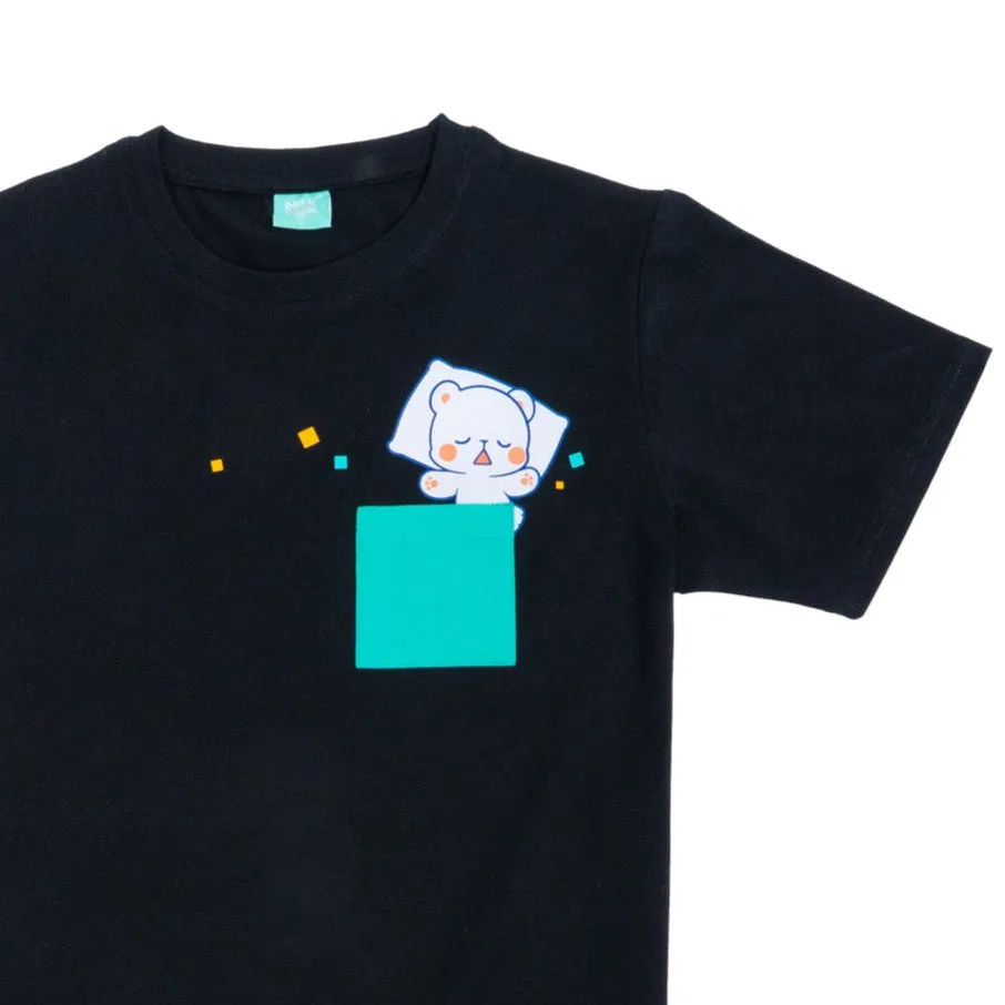 Sleeping Pocket Milk T-shirt sold by Milk Mocha Bear product image thumbnail 2