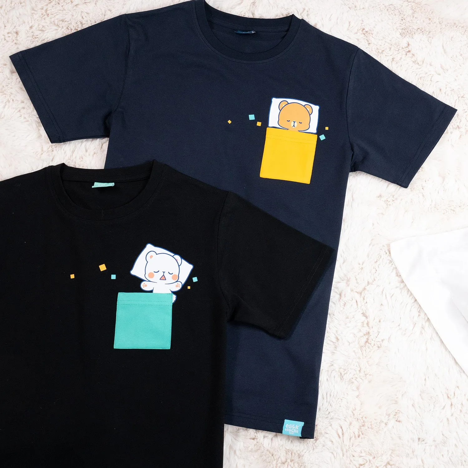 Sleeping Pocket Milk T-shirt sold by Milk Mocha Bear product image thumbnail 4