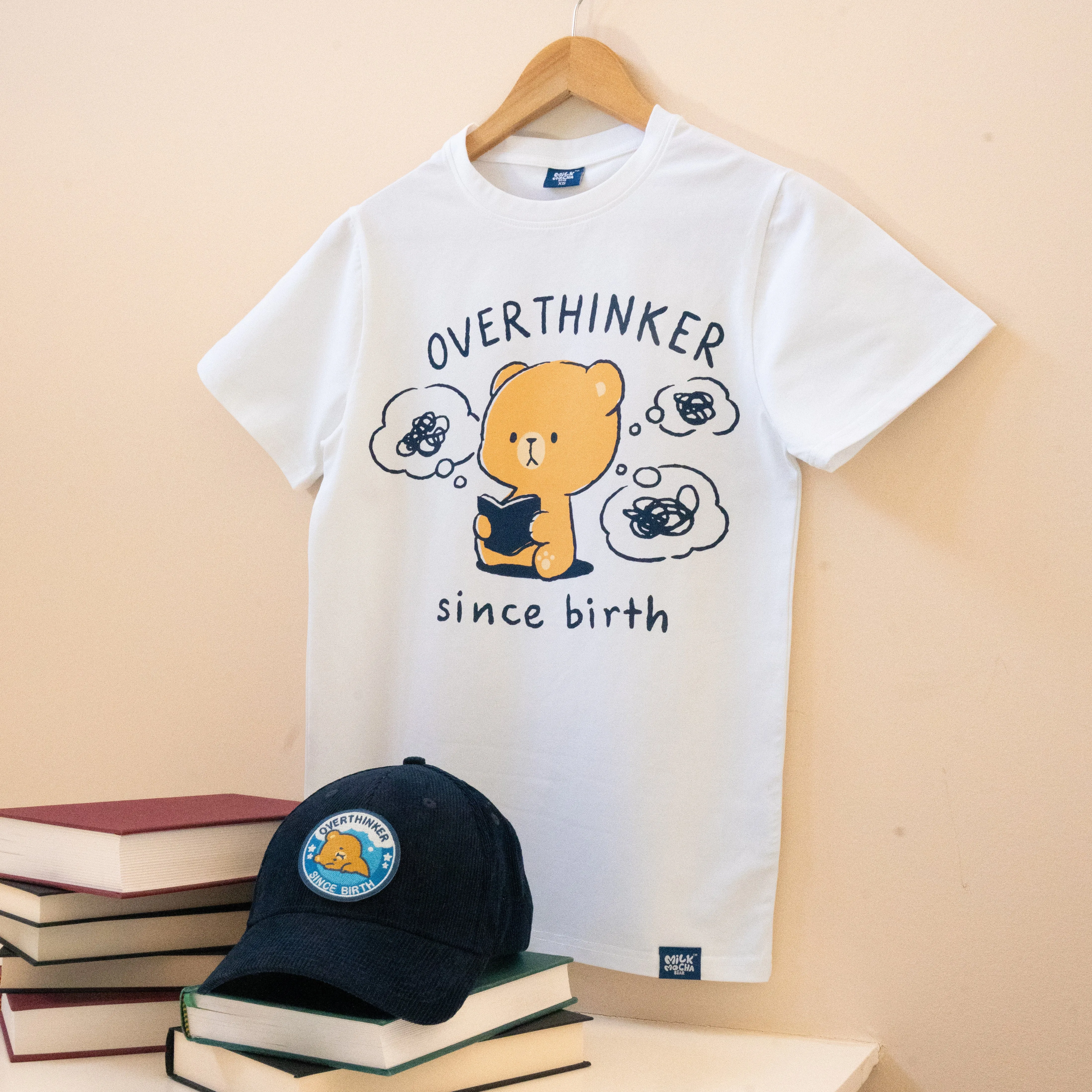 Overthinker T-shirt sold by Milk Mocha Bear product image thumbnail 4