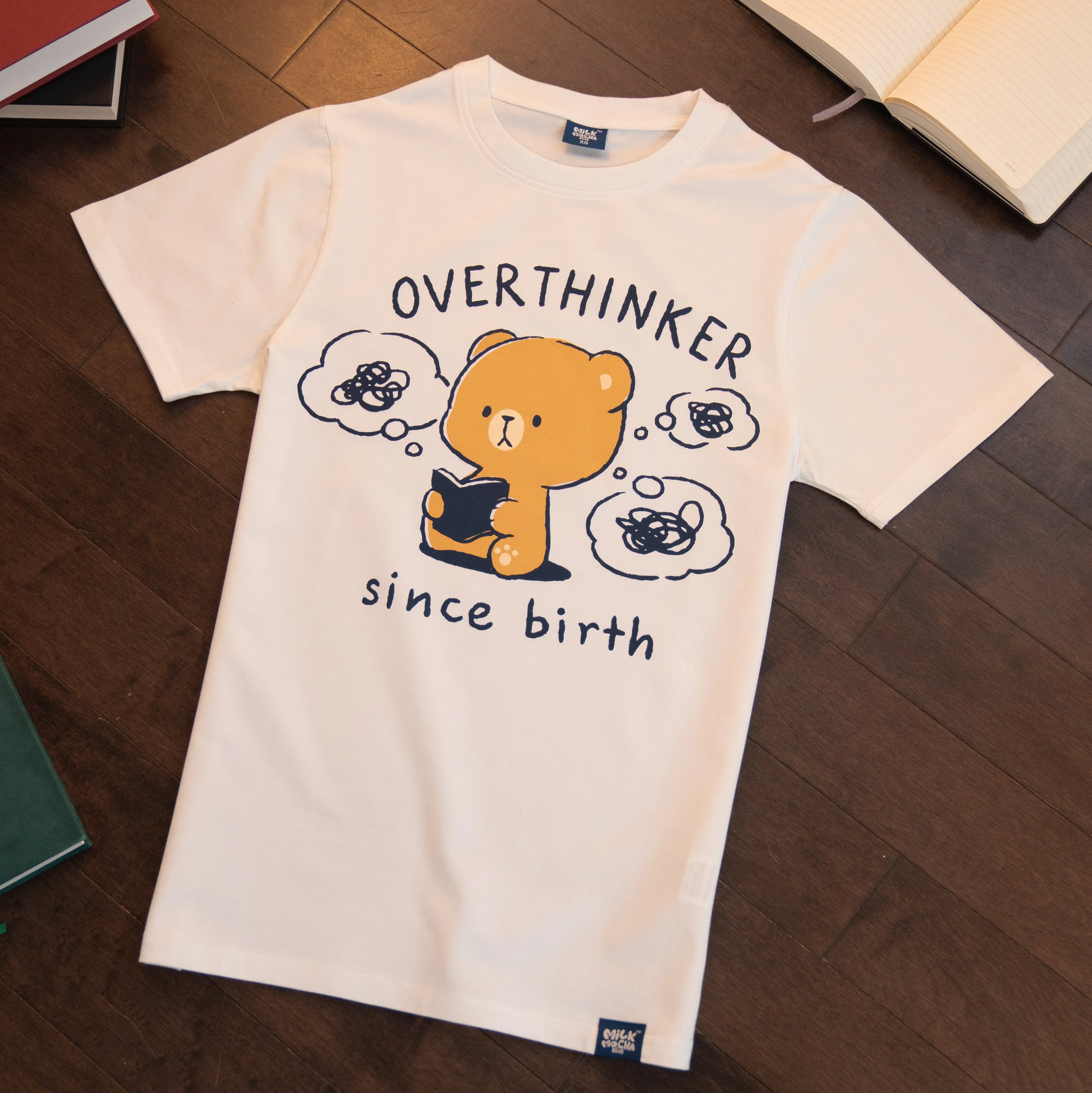 Overthinker T-shirt sold by Milk Mocha Bear product image thumbnail 3