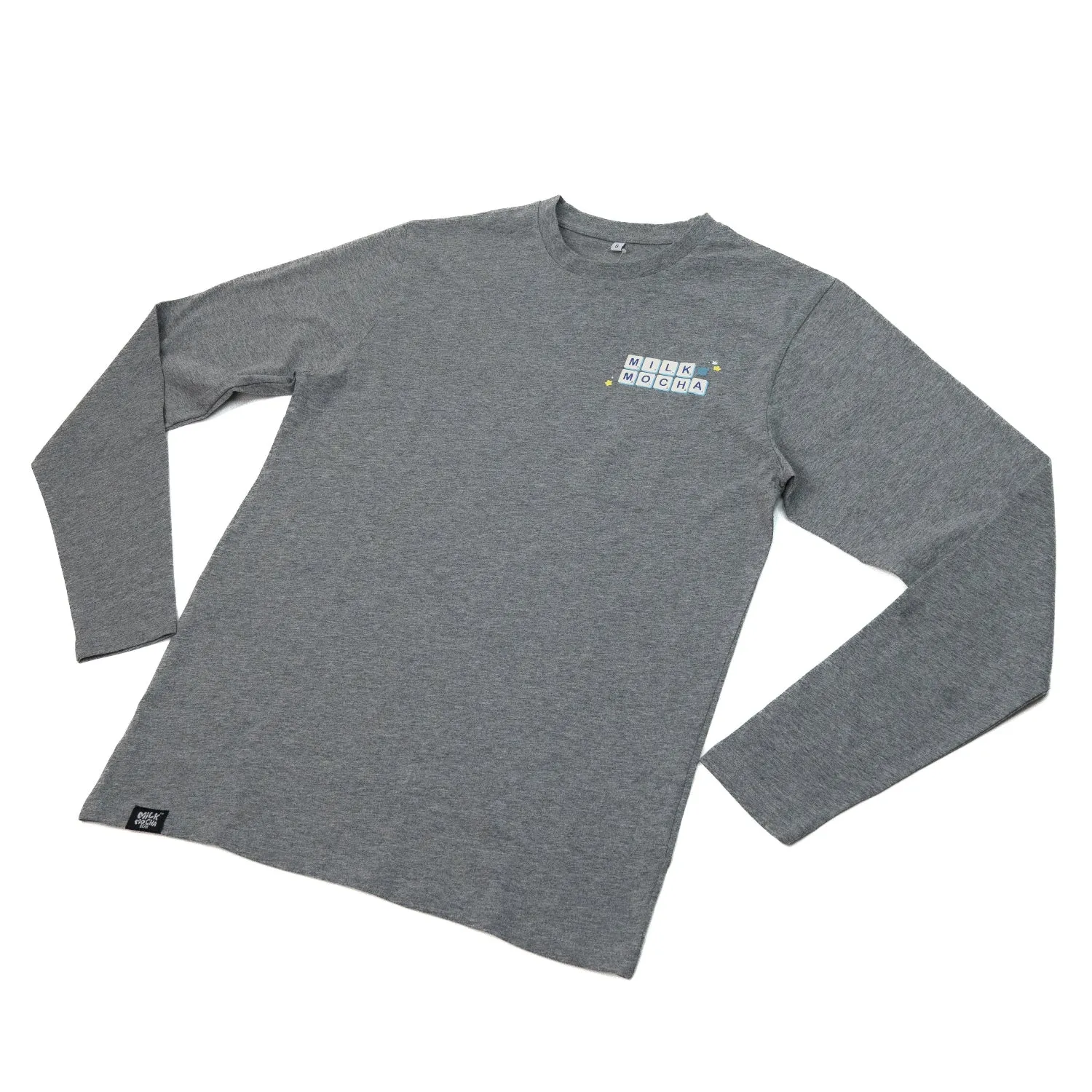 Scrabble Long Sleeve T-shirt - Grey sold by Milk Mocha Bear product image thumbnail 4