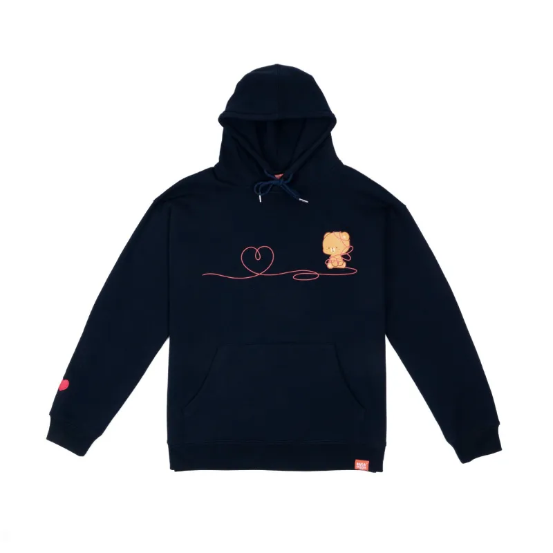 Red String Hoodie - Mocha made by Milk Mocha Bear