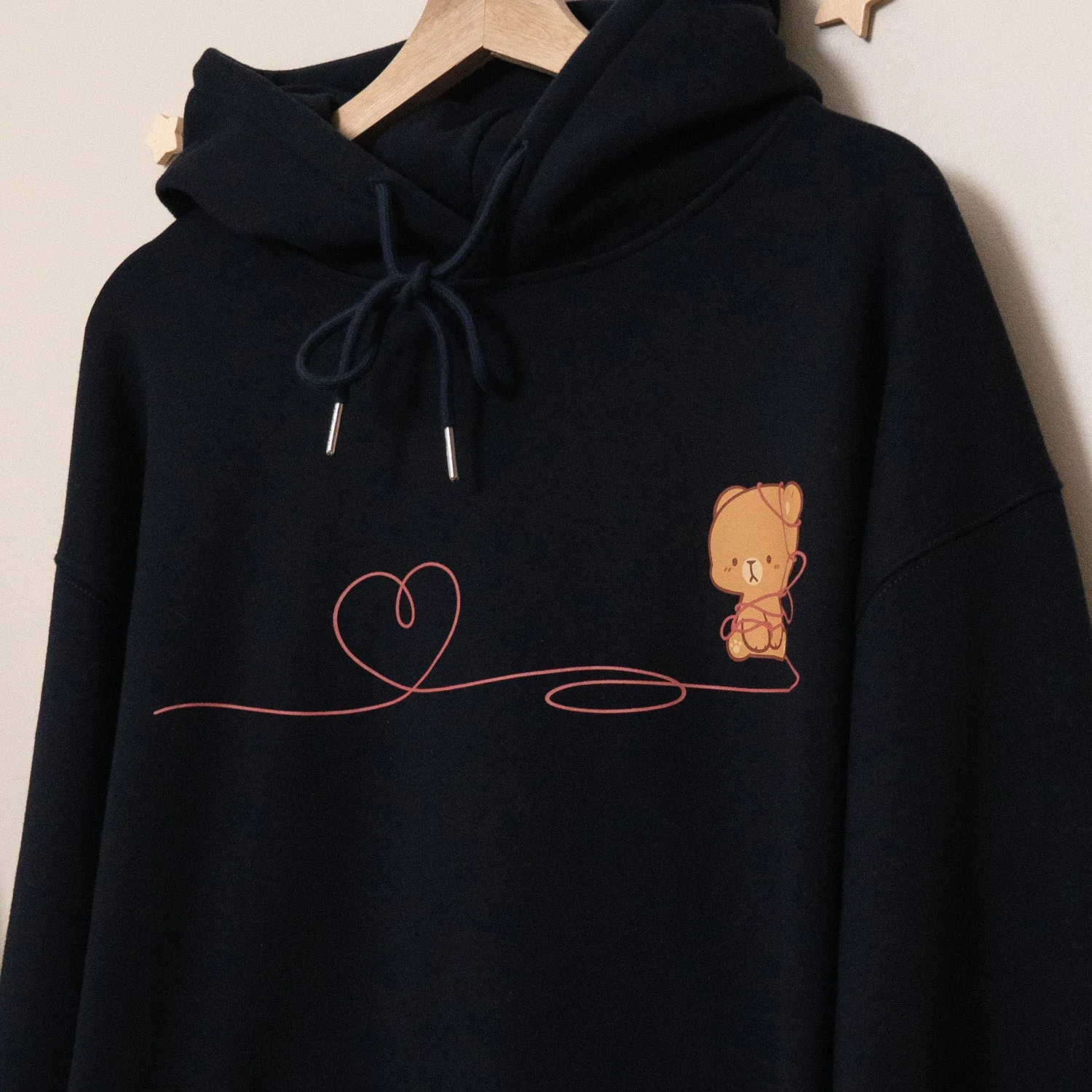 Red String Hoodie - Mocha sold by Milk Mocha Bear product image thumbnail 5