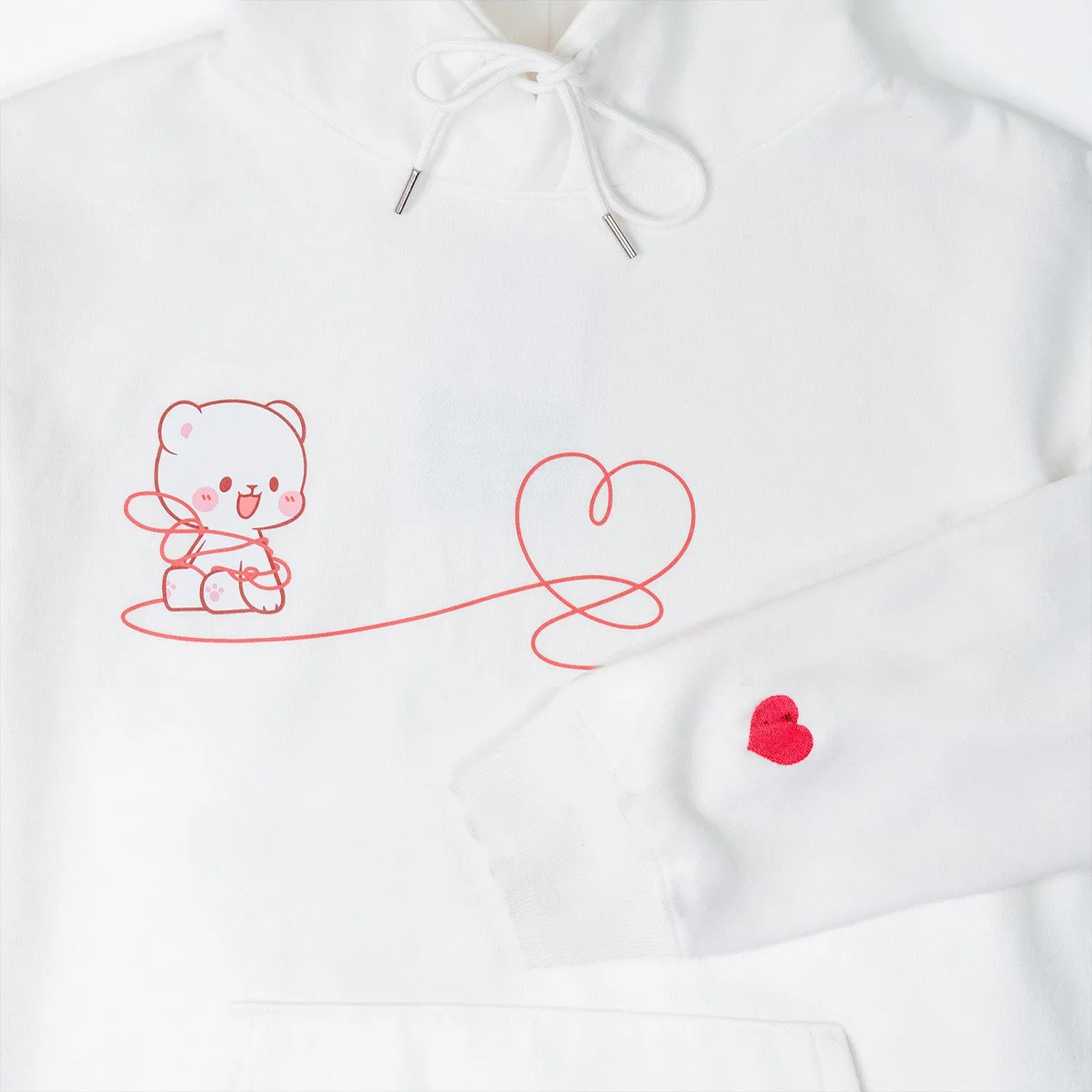 Red String Hoodie - Milk sold by Milk Mocha Bear product image thumbnail 2