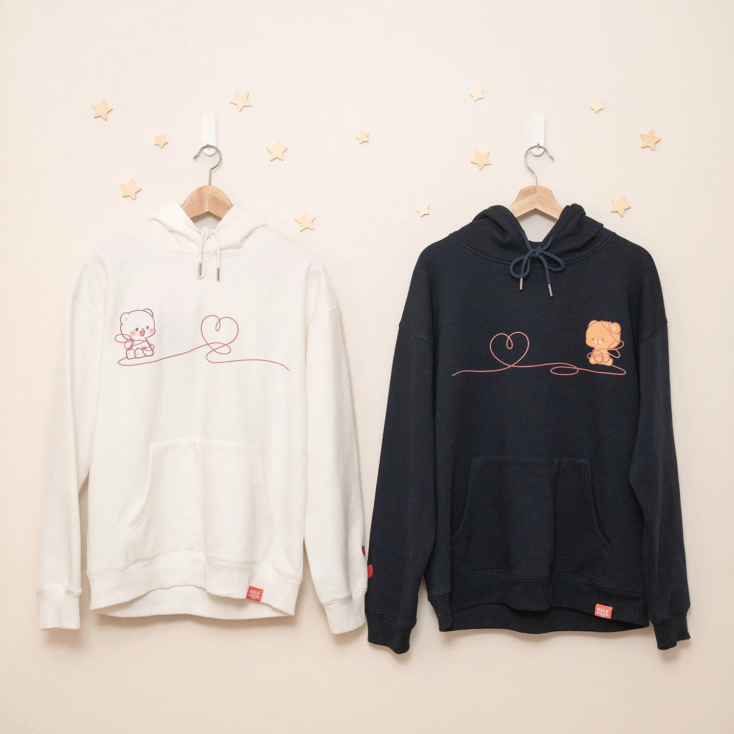 Red String Hoodie - Milk sold by Milk Mocha Bear product image thumbnail 4