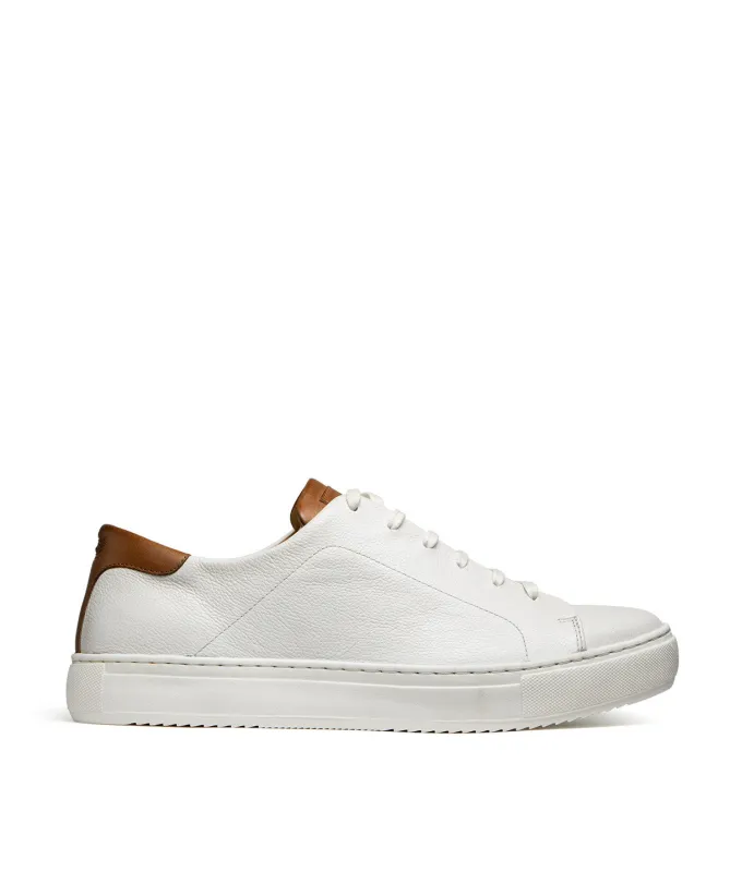 Sneakers MURPHY Grainé Blanc made by Finsbury