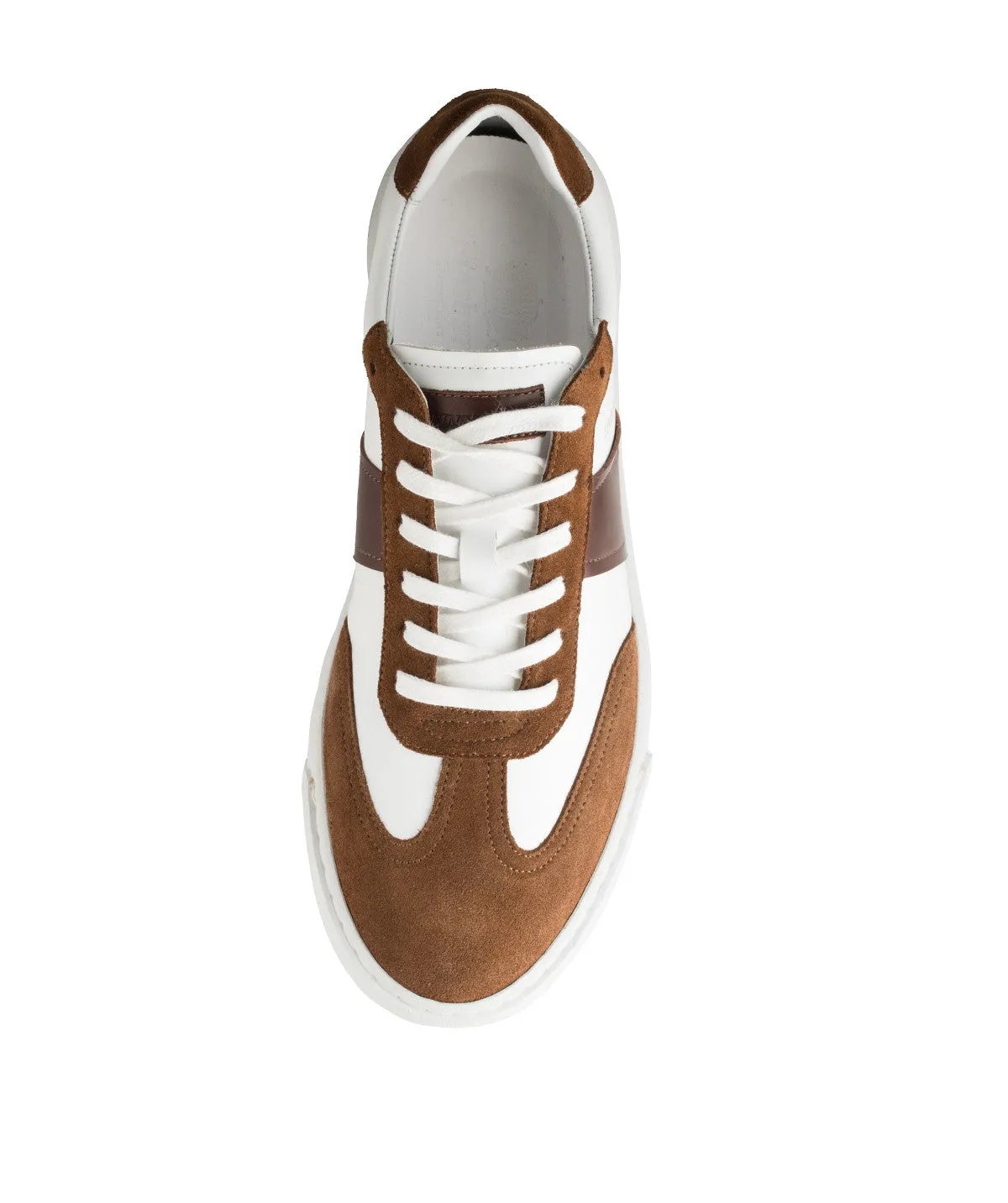 Sneakers LEO Blanc et Marron sold by Finsbury product image thumbnail 4
