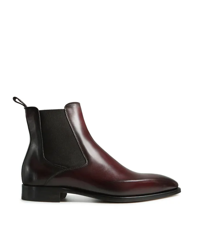 Bottines FIRENZE Bordeaux made by Finsbury