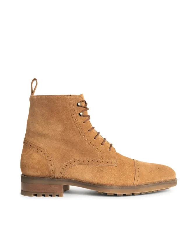 Bottines ERNESTO Daim Camel sold by Finsbury