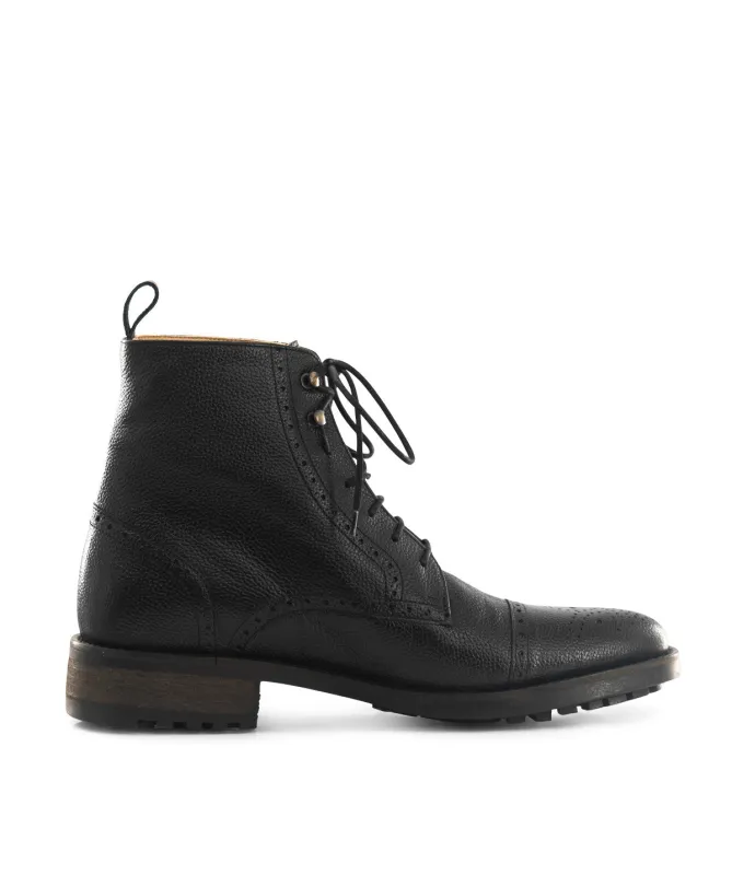 Bottines ERNESTO Grainé Noir sold by Finsbury