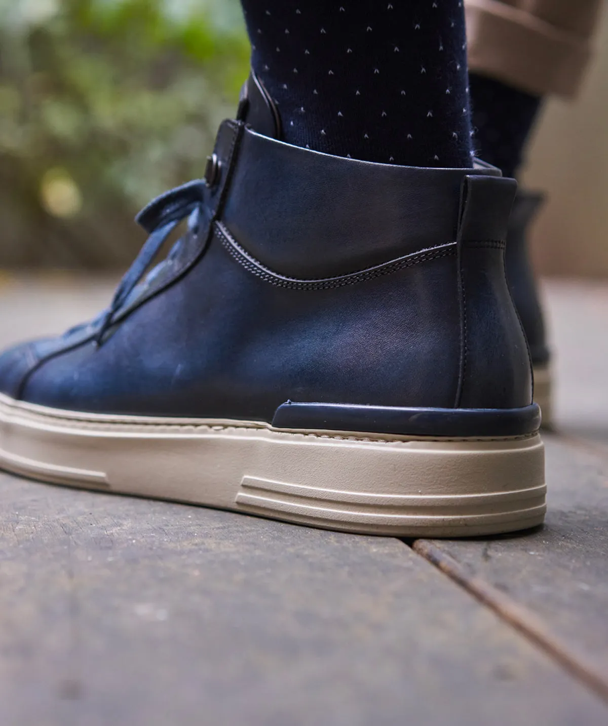 Sneakers Montante RIVA Bleu sold by Finsbury product image thumbnail 4