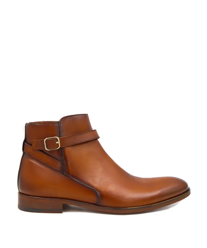 Bottines ELTHON Marron Patiné sold by Finsbury