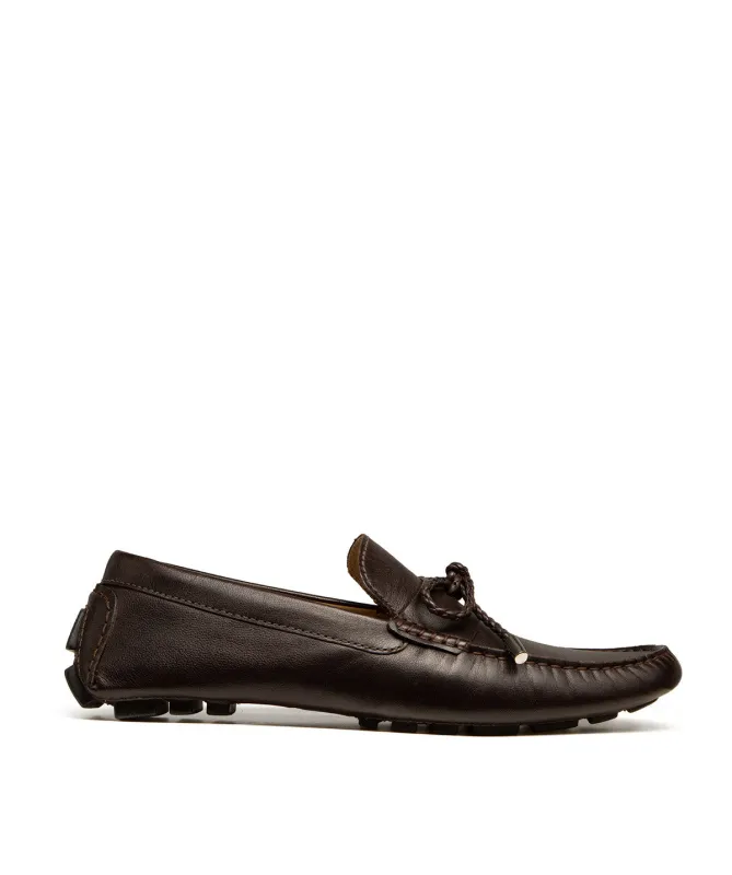 Mocassin MARBELLA Grainé Marron made by Finsbury