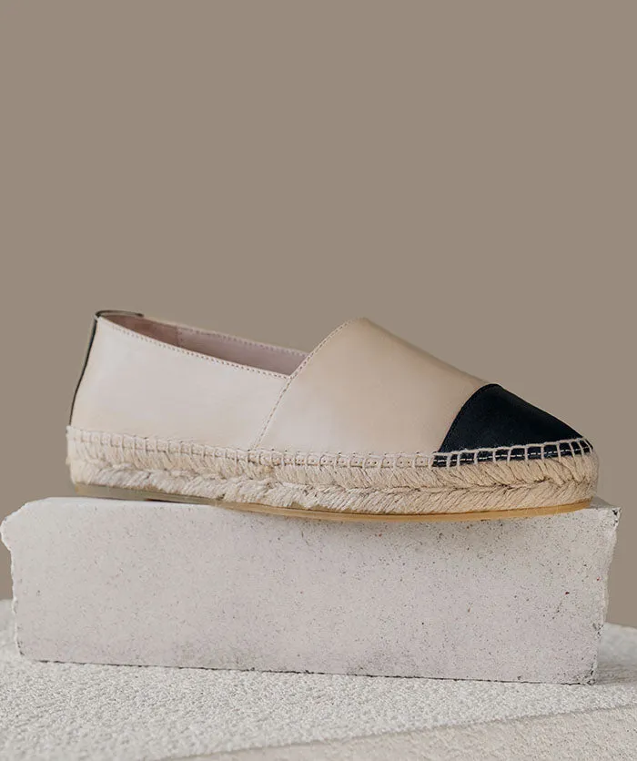 Espadrille IZIA Beige et Noir sold by Finsbury product image thumbnail 3