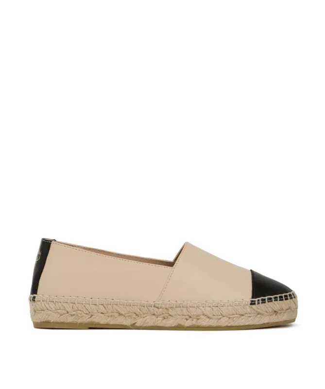 Espadrille IZIA Beige et Noir made by Finsbury