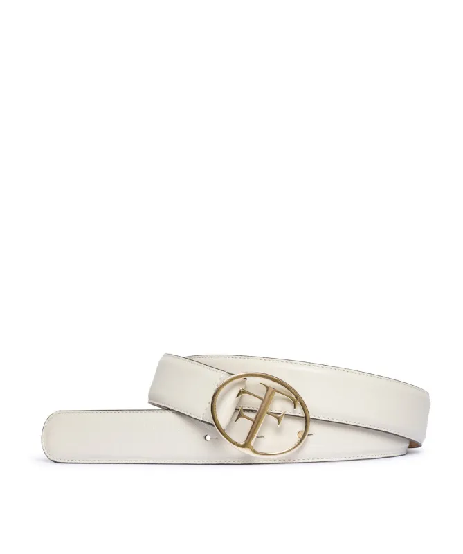 Ceinture PARIS Naturel boucle Or made by Finsbury