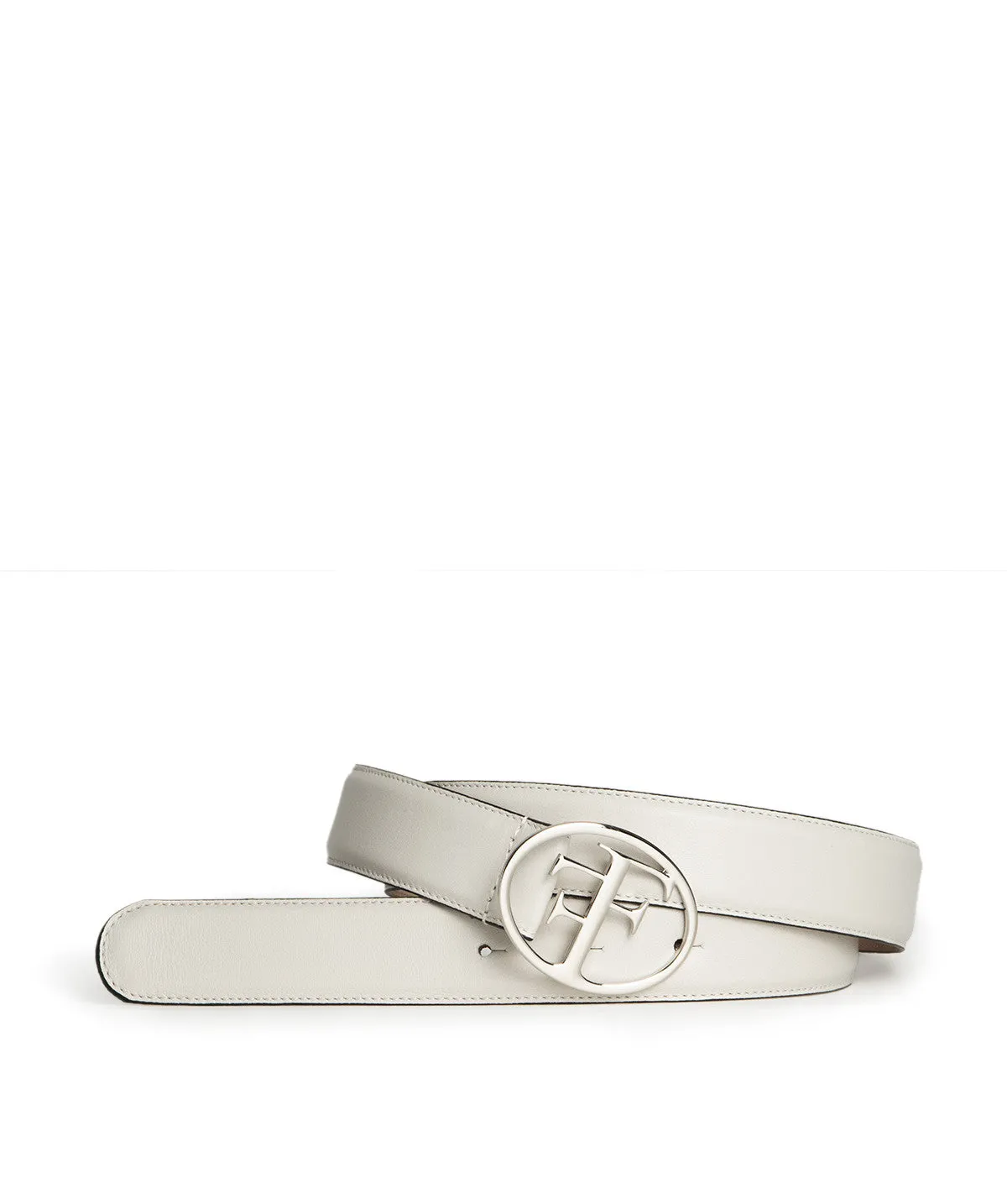 Ceinture PARIS Naturel Boucle Argent sold by Finsbury