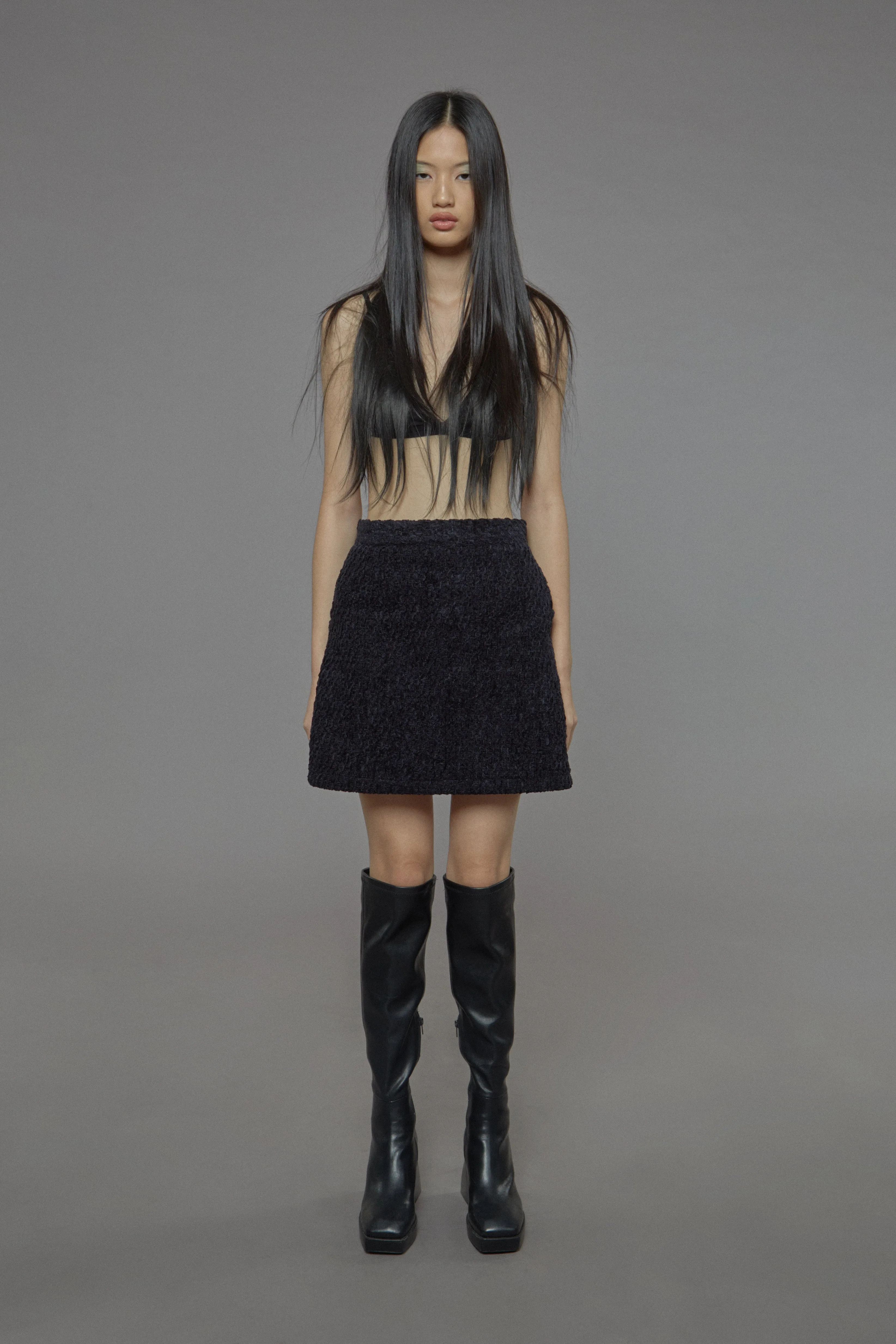 Wool Mini Skirt sold by SAAMR