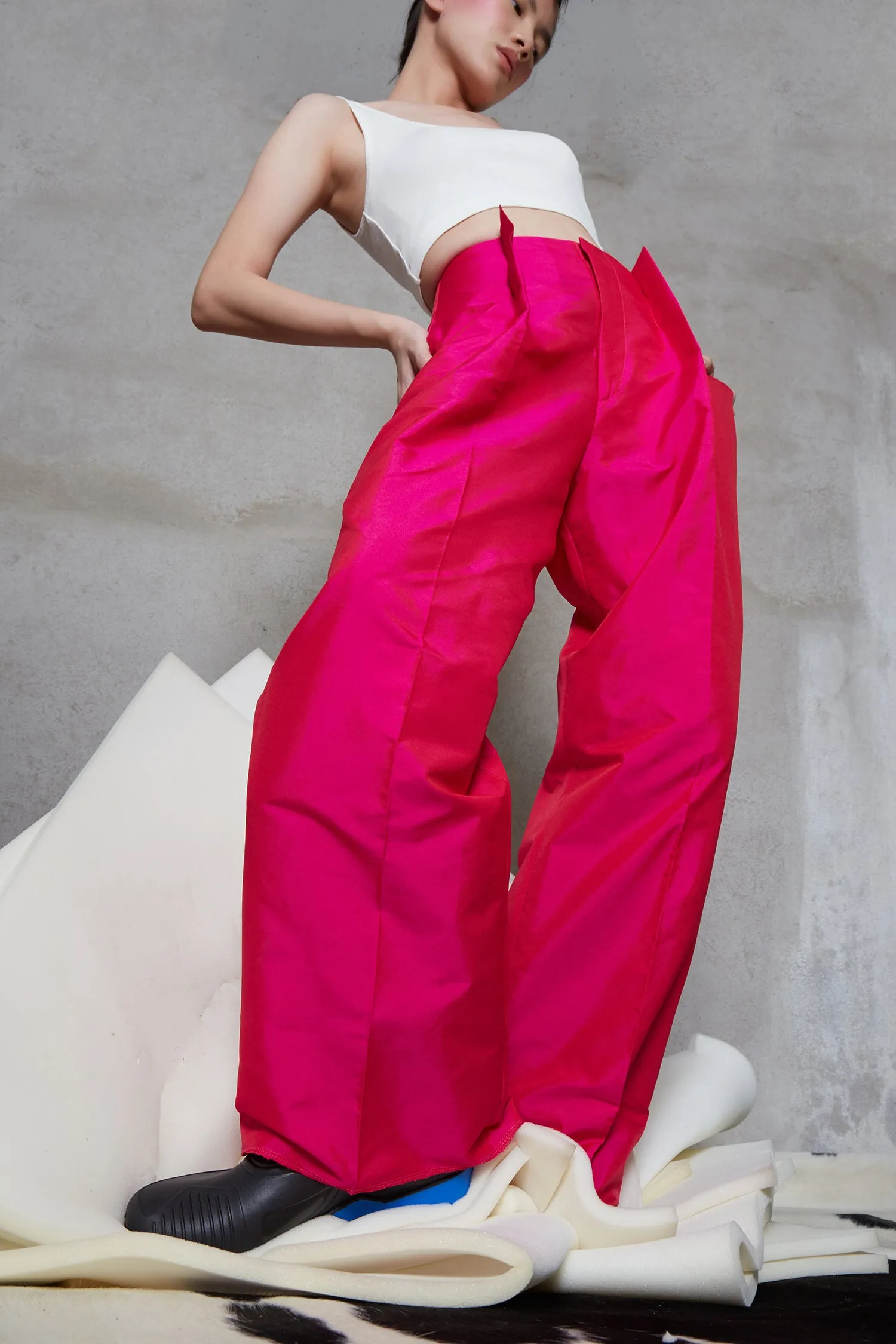 Sharp Magenta Pants sold by SAAMR