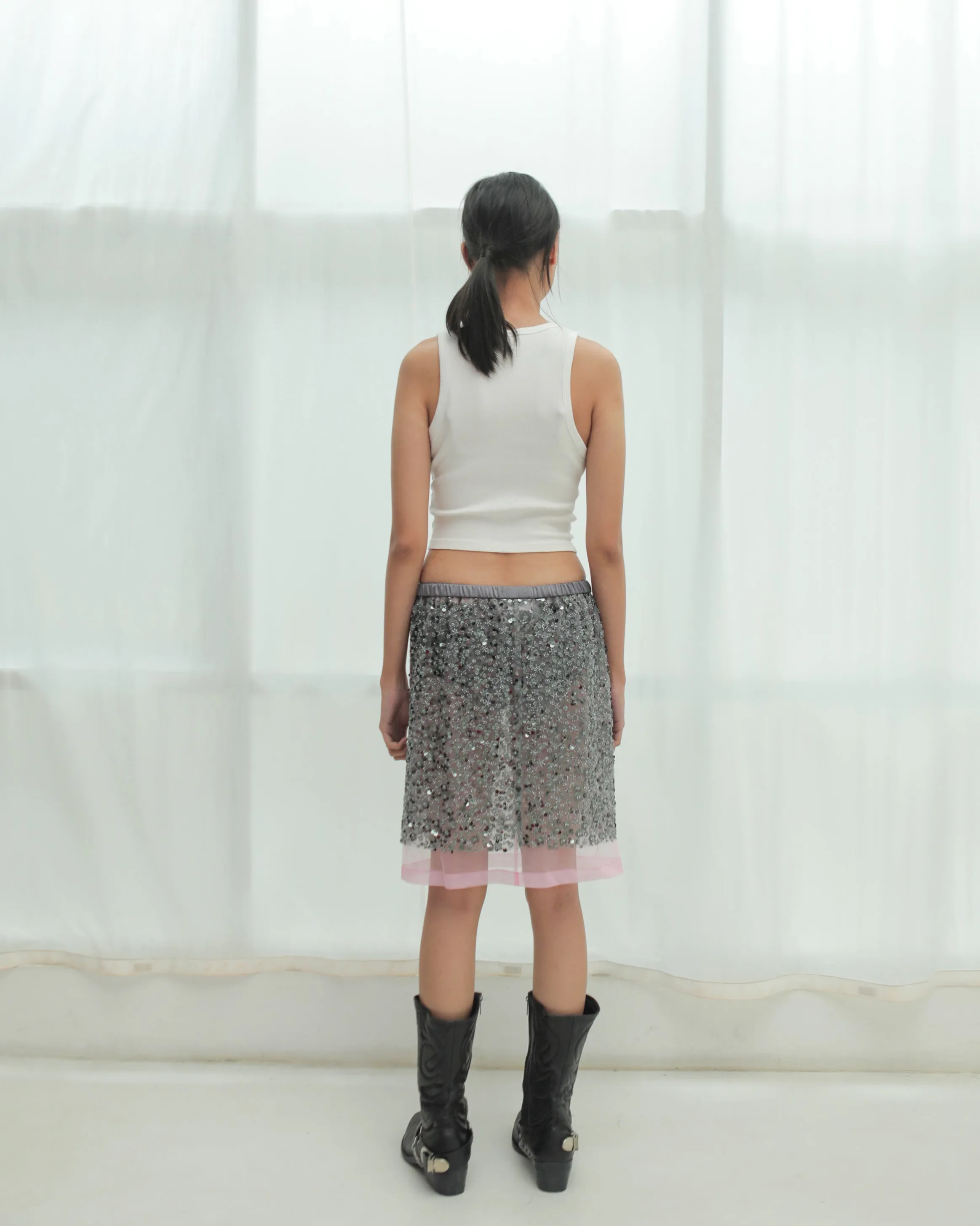 Jacques Skirt in Dark Grey sold by SAAMR product image thumbnail 3