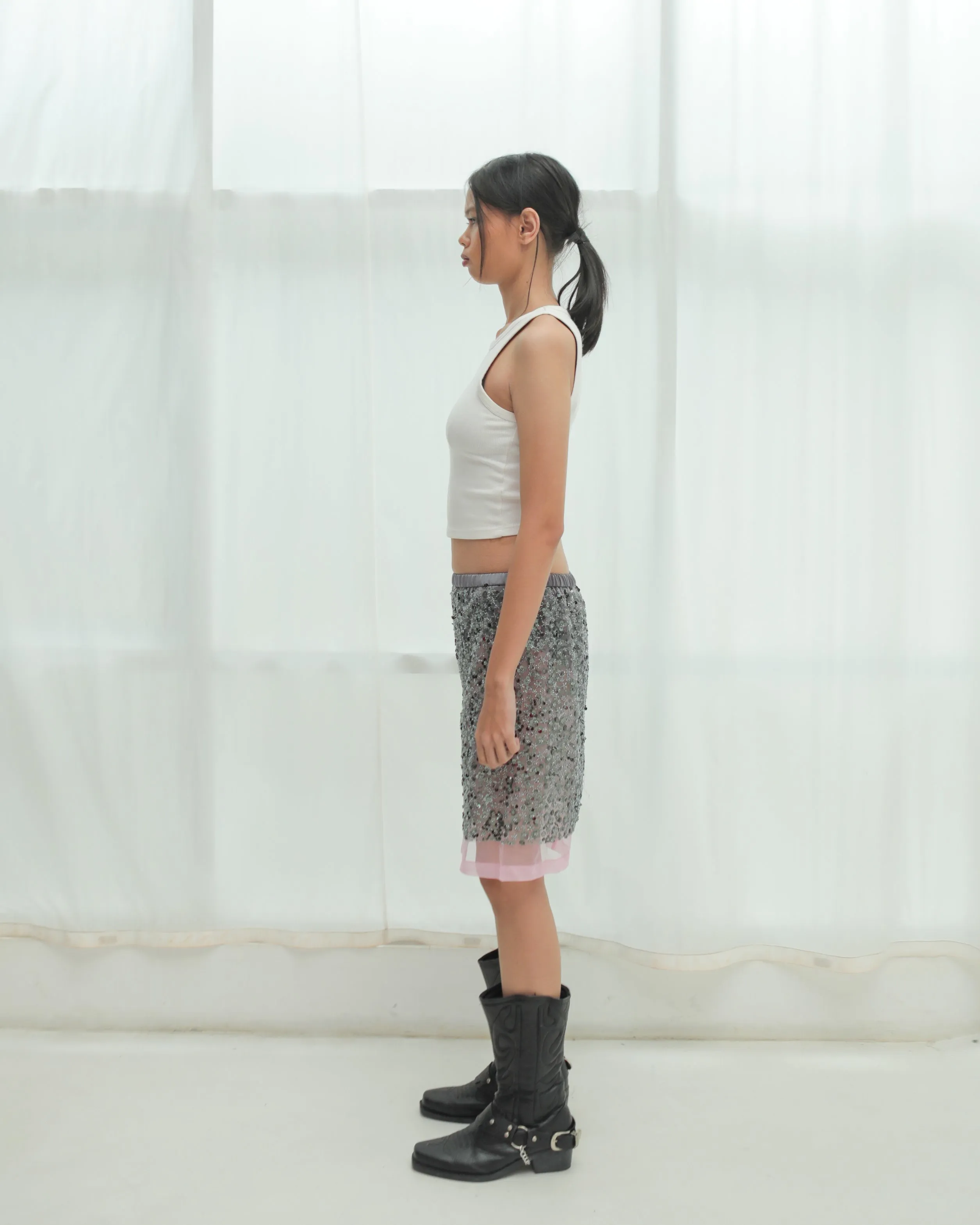 Jacques Skirt in Dark Grey sold by SAAMR product image thumbnail 2