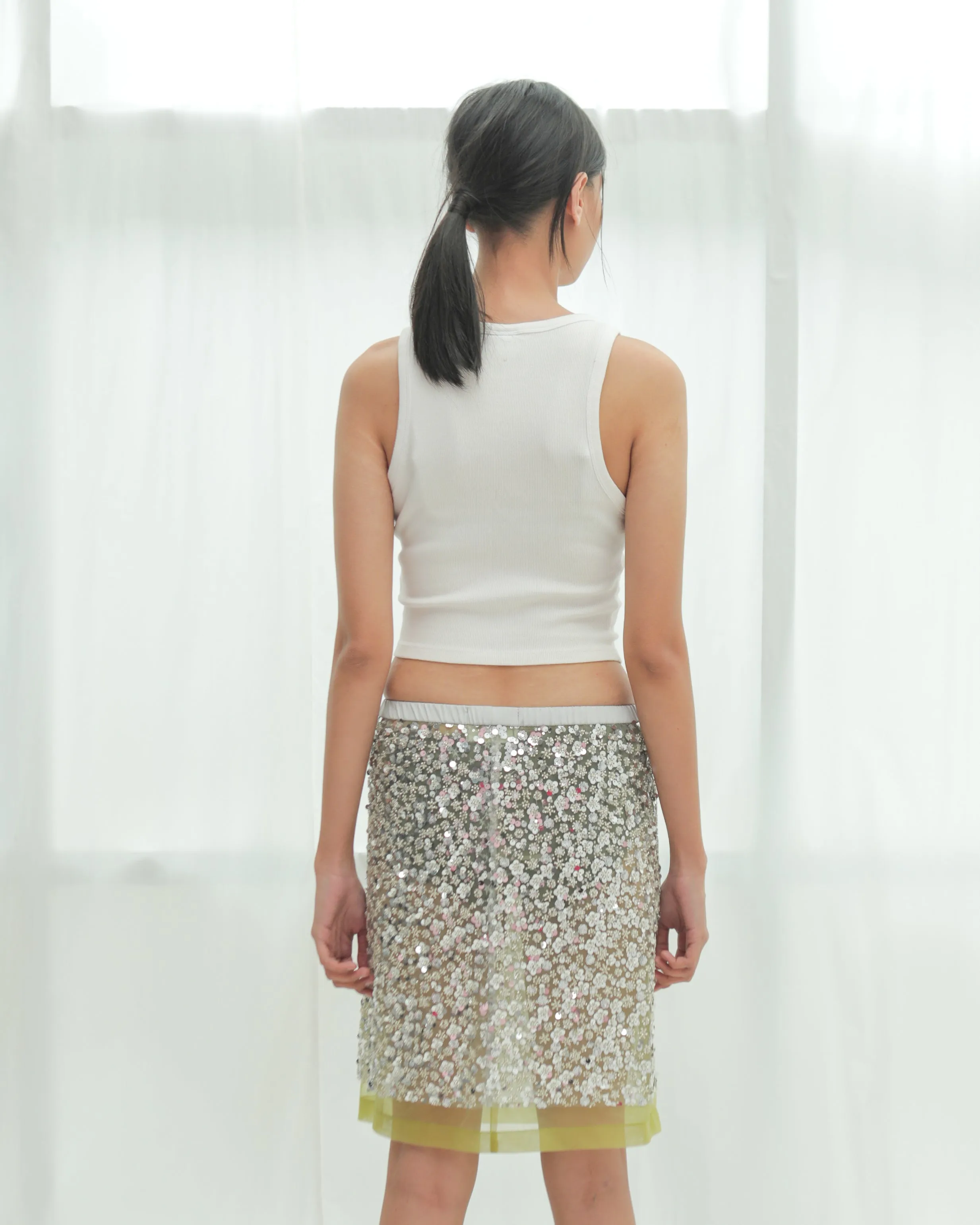 Jacques Skirt in Silver Skirt sold by SAAMR product image thumbnail 4