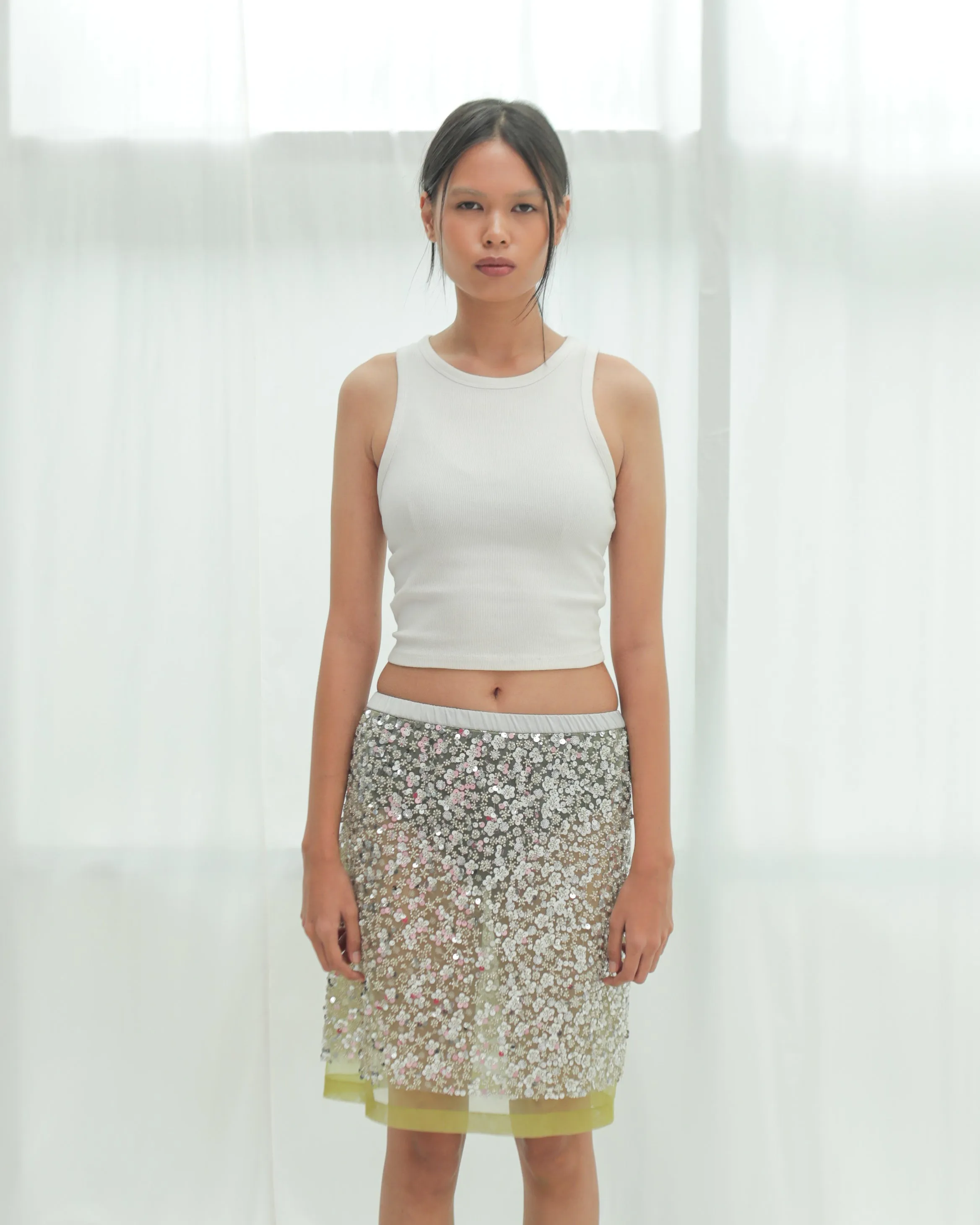 Jacques Skirt in Silver Skirt sold by SAAMR product image thumbnail 2