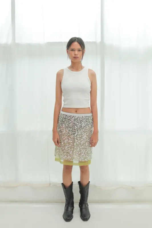 Jacques Skirt in Silver Skirt made by SAAMR